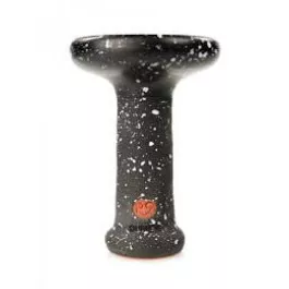 Чаша для кальяна RS Bowls HD (Hard Dish) 2.0 PH фанел черная ножка-черный мат-белая точка