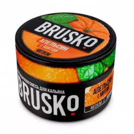  Бестабачная смесь для кальяна Brusko Апельсин с Мятой 50гр