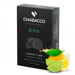 Бестабачная смесь для кальяна Chabacco Medium Lemon-Lime (чабака Лимон Лайм) 50 грамм