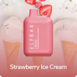 Электронные сигареты Elf Bar LB5000 Strawberry Ice Cream (Клубничное Мороженое)