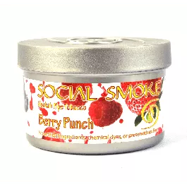 Табак Social Smoke Berry Punch (Ягодный Пунш) 100 грамм
