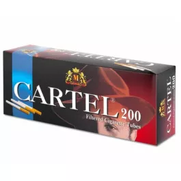 Гильзы для набивания сигарет Filtered Cigarette Tubes Cartel  Carbon 15 мм (200)