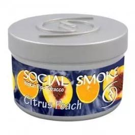 Табак Social Smoke Citrus Peach (Цитрус Персик) 100 грамм