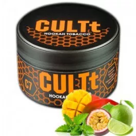 Табак Cultt C7 Fresh Lime Mint Passion Fruit Mango (Культт Лайм Мята Маракуйя Манго) 100 грамм