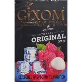 Табак Gixom Ice Raspberry Lychee (Гиксом Айс Личи Малина) 50 грамм