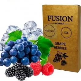 Табак Fusion Medium Ice Grape Berries (Ледяной Виноград Ягоды) 100 гр