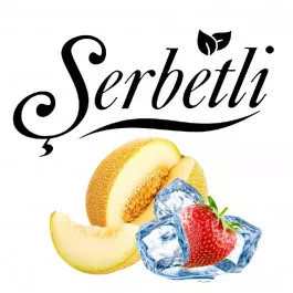 Табак Serbetli Ice Strawberry Melon (Дыня Клубника Лёд) 100гр 