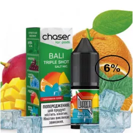 Жидкость Chaser Bali Triple Shot (Чейзер Манго Апельсин Маракуйя Лед) 10мл 6% 
