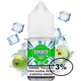Жидкость Dinner Lady Salt Apple Sours (Диннер Кислое Яблоко) 30 мл 3%