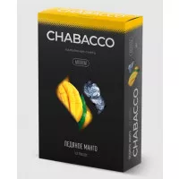 Бестабачная смесь Chabacco Strong Ice Mango (Чабако Ледяной Манго) 50 грамм