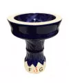 Чаша для кальяна FOG Turim Glaze (Фог Турим Глазурь) Синяя с белым низом - Фото 1