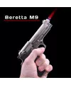 Зажигалка Пистолет Beretta M9 Газовая с турбонаддувом фото 4