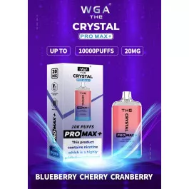 Електронна сигарета Crystal Pro Max 10000 Blueberry Cherry Cranberry (Чорниця Вишня Журавлина)