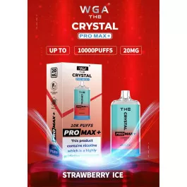 Електронна сигарета Crystal Pro Max 10000 Strawberry Ice (Полуниця Лід)