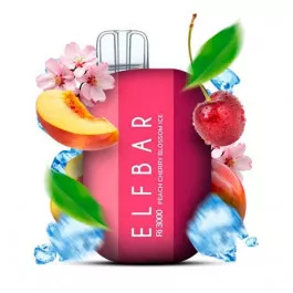 Електронна сигарета Elf Bar RI3000 Peach Cherry Blossom ice (Персик Квітуча Вишня Лід)
