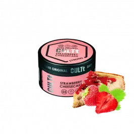  Тютюн CULT Strong DS55 Strawberry Cheesecake (Полуничний Чізкейк) 100 гр