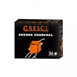 Вугілля для кальяну горіхове Gresco без коробки (Греско) 0,5кг 