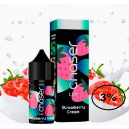 Рідина Chaser LUX Strawberry Cream (Люкс Полуничний Крем) 30мл 3%