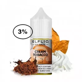 Рідина Elf Liq Cream tobacco (Ельф Бар Кремовий Тютюн) 30мл, 3%