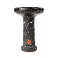 Чаша для кальяна RS Bowls HD (Hard Dish) 2.0 PH фанел черная ножка-черный мат-белая точка