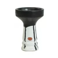 Чаша для кальяна RS Bowls GS Mat белая с черным