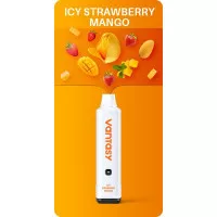 Електронна сигарета Betamax Vantasy 5000 Ice Strawberry Mango (Полуниця Манго Лід) 