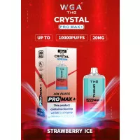 Електронна сигарета Crystal Pro Max 10000 Strawberry Ice (Полуниця Лід)