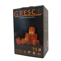 Вугілля для кальяну горіхове Gresco в коробці (Греско) 1кг