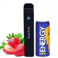 Електронні сигарети Gord 1800 Energy Drink Strawberry (Горд 1800 Полуниця Енергетик)