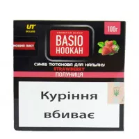 Тютюн Basio Hookah Wild Strawberry (Базіо Хука Дика Полуниця) 100 грам 