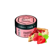  Тютюн CULT Strong DS55 Strawberry Cheesecake (Полуничний Чізкейк) 100 гр
