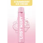 Електронні сигарети Lost Mary CM1500 Strawberry Ice Cream (Лост Мері Полуничне Морозиво)